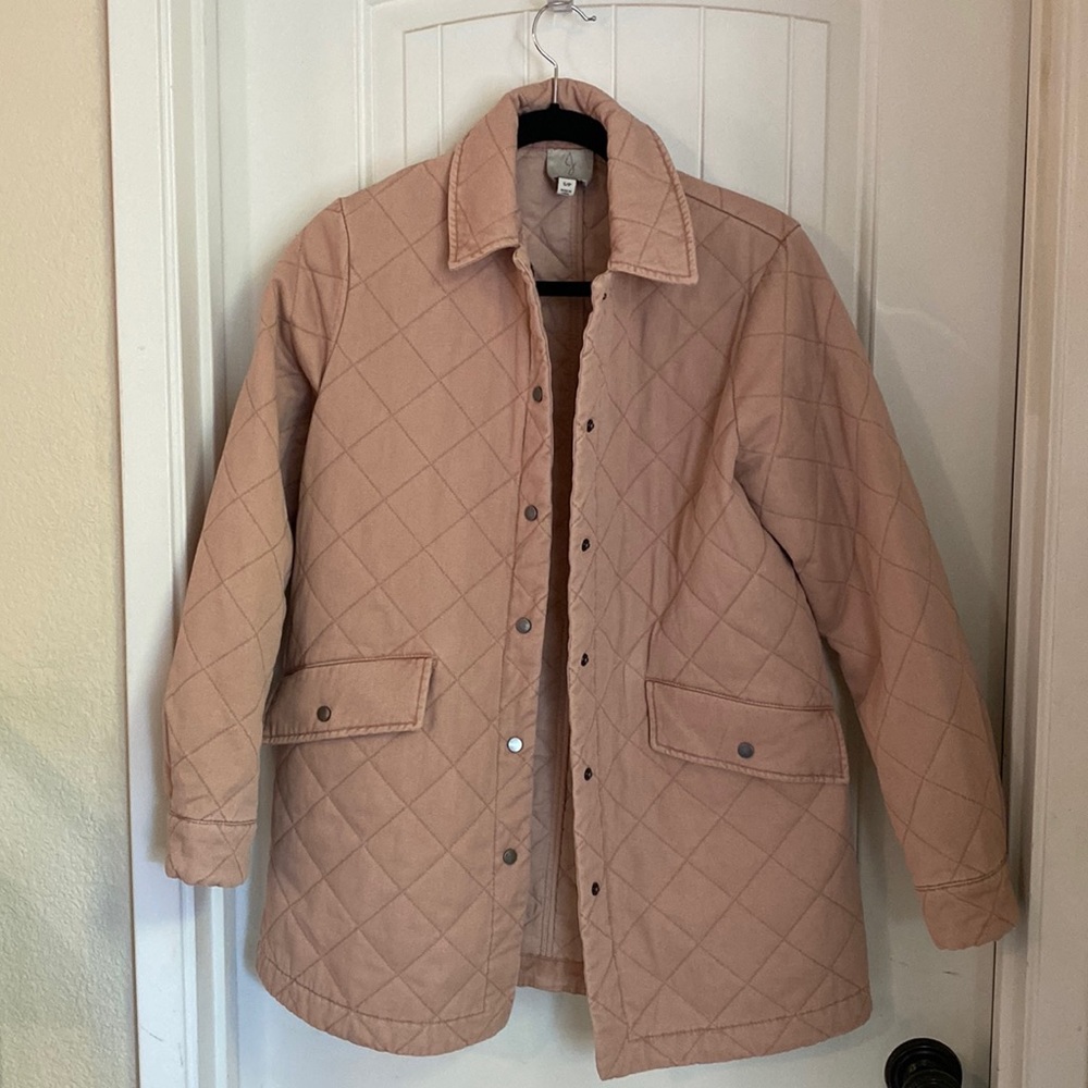 Joie Light Pink Quilted Utility Jacket | Like New | sz S